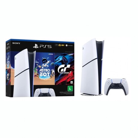 Consola SONY PlayStation 5 PS5 Slim Digital 1TB + 2 Juegos - Blanca Consola SONY PlayStation 5 PS5 Slim Digital 1TB + 2 Juegos - Blanca