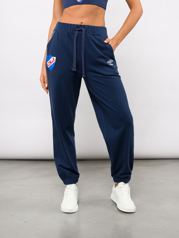 PANTALÓN AURA Nacional Mujer Azul Marino, Blanco