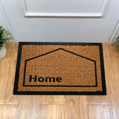 Alfombra Puerta Entrada Felpudo Coco Goma 40X60 Home