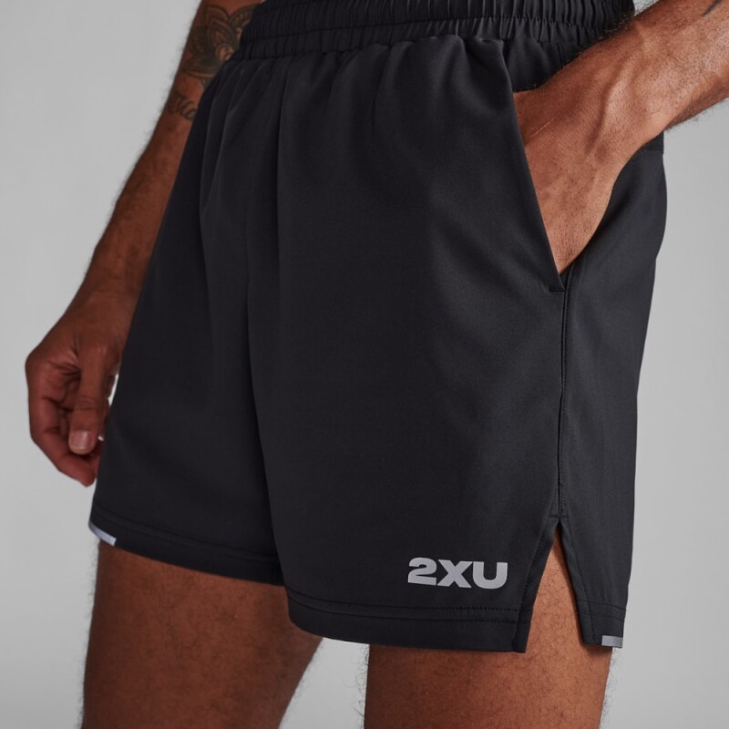 Short Running Aero 5’’ Short 2.0 Hombre Black/silver Reflective