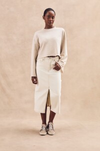 Sweater Boutonne Nácar