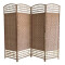 Biombo divisor de 4 paneles BEIGE