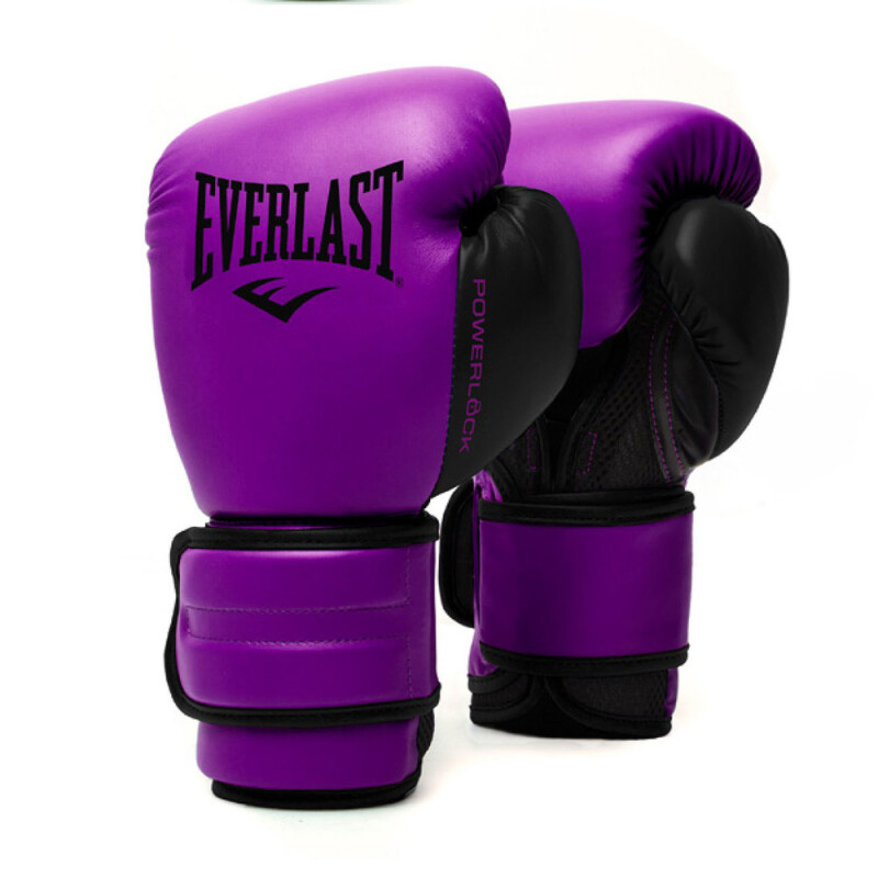 GUANTE DE BOXEO EVERLAST POWERLOCK 2R 10OZ WT/GL PURPLE
