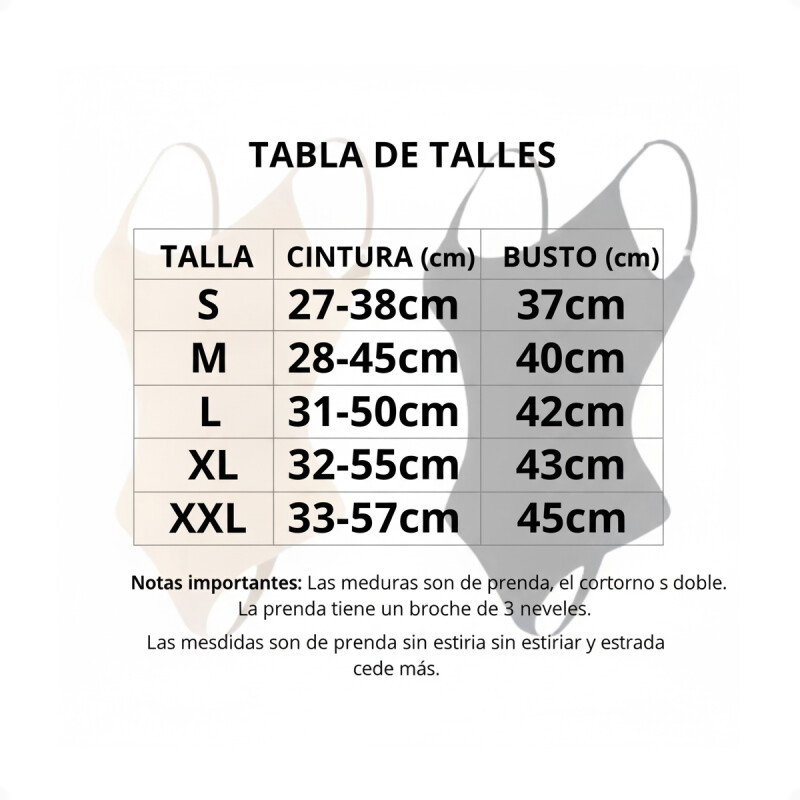 Body Faja Modelador Reductor Con Broche con relleno Marrón