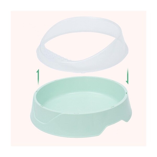 Baño Arenero Bandeja Sanitaria Gato Abierta Pala Recolectora Color Variante Verde