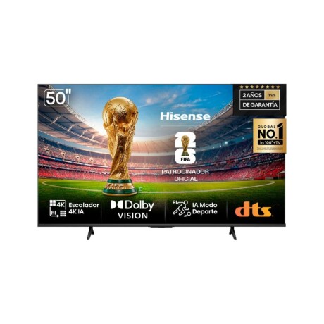 Smart Tv HISENSE 50' LED 4K UHD 50A6N VIDAA Con Control Remoto Smart Tv HISENSE 50' LED 4K UHD 50A6N VIDAA Con Control Remoto