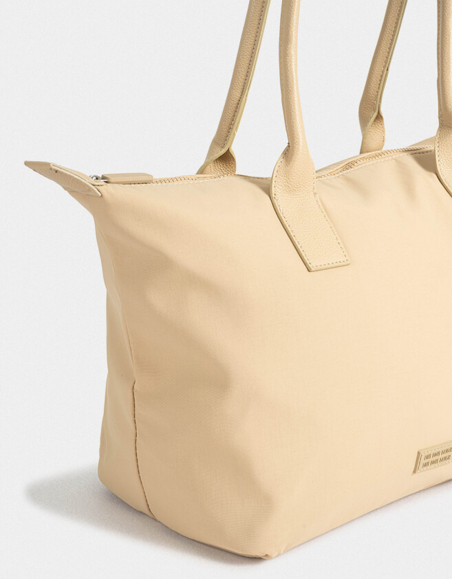 Mochilas Special Price Estampados Cartera Shopper - Marron Beige