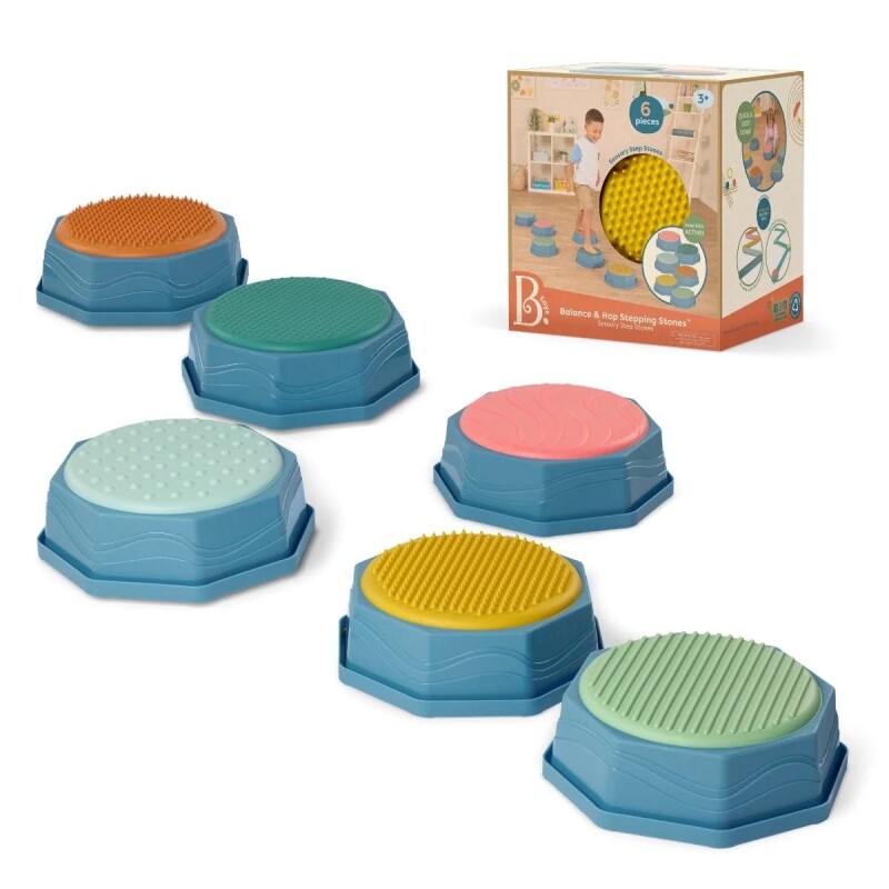 Juego de equilibrio y salto para ninos - Piedras sensoriales 3+ Juego de equilibrio y salto para ninos - Piedras sensoriales 3+