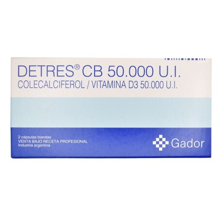 Detres 50000 Ui 2 Cápsulas Detres 50000 Ui 2 Cápsulas
