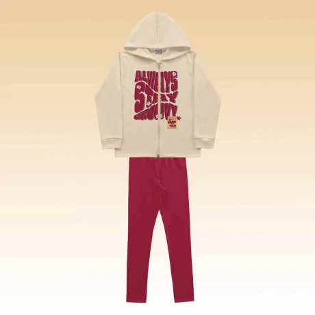 Conjunto niña campera y calza Conjunto niña campera y calza