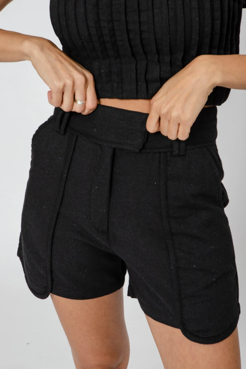 Short Blanc negro s