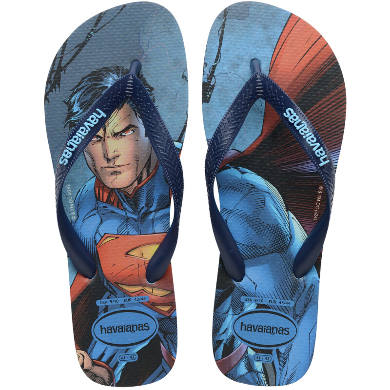 Sandalias Havaianas Top Heróis DC Hombre Azul Lavanda