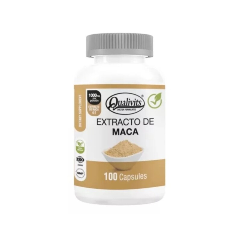 Extracto de Maca Qualivits 500 mg – 100 cápsulas Extracto de Maca Qualivits 500 mg – 100 cápsulas