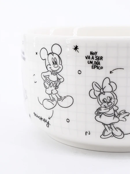 BOWL MICKEY Y MINNIE BLANCO