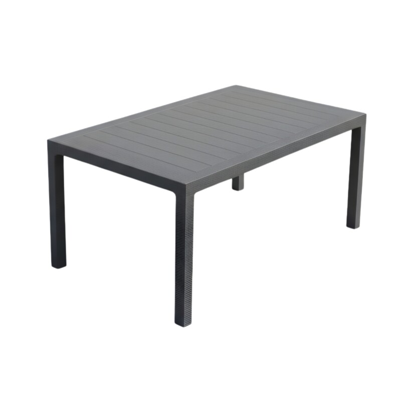 Mesa ratán 90 x 150 cm GRIS