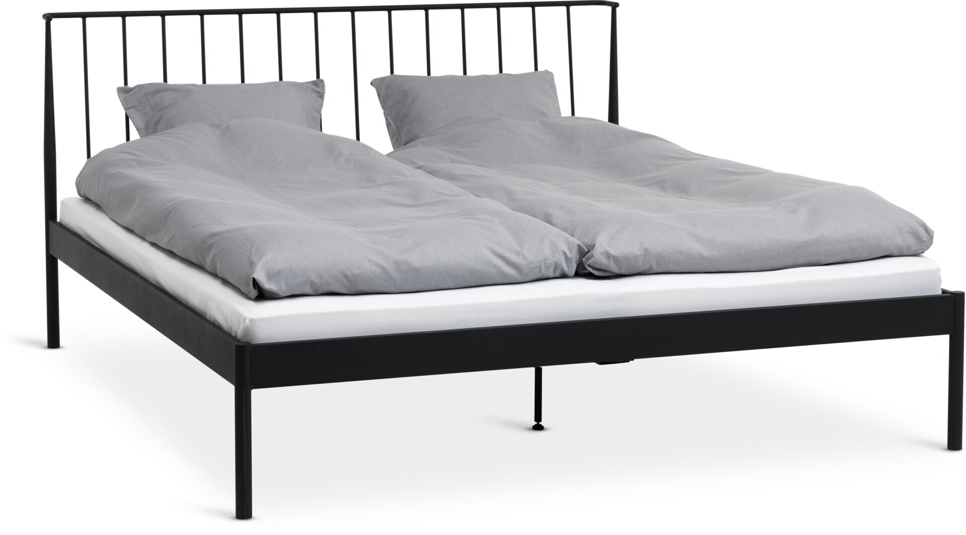 Estructura cama 180x200 ABILDRO negro 
