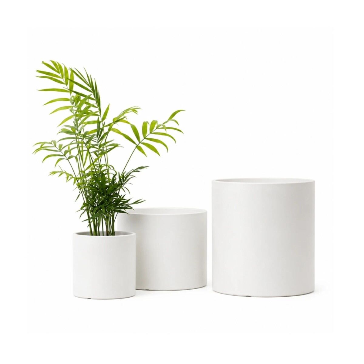 SET 3 MACETAS CERAMICAS MINIMALISTAS 