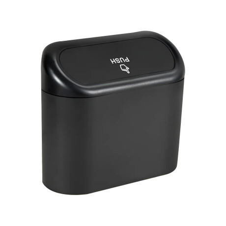 Set x2 Mini Papeleras Auto Portátil Universal TapaAutomática Negro
