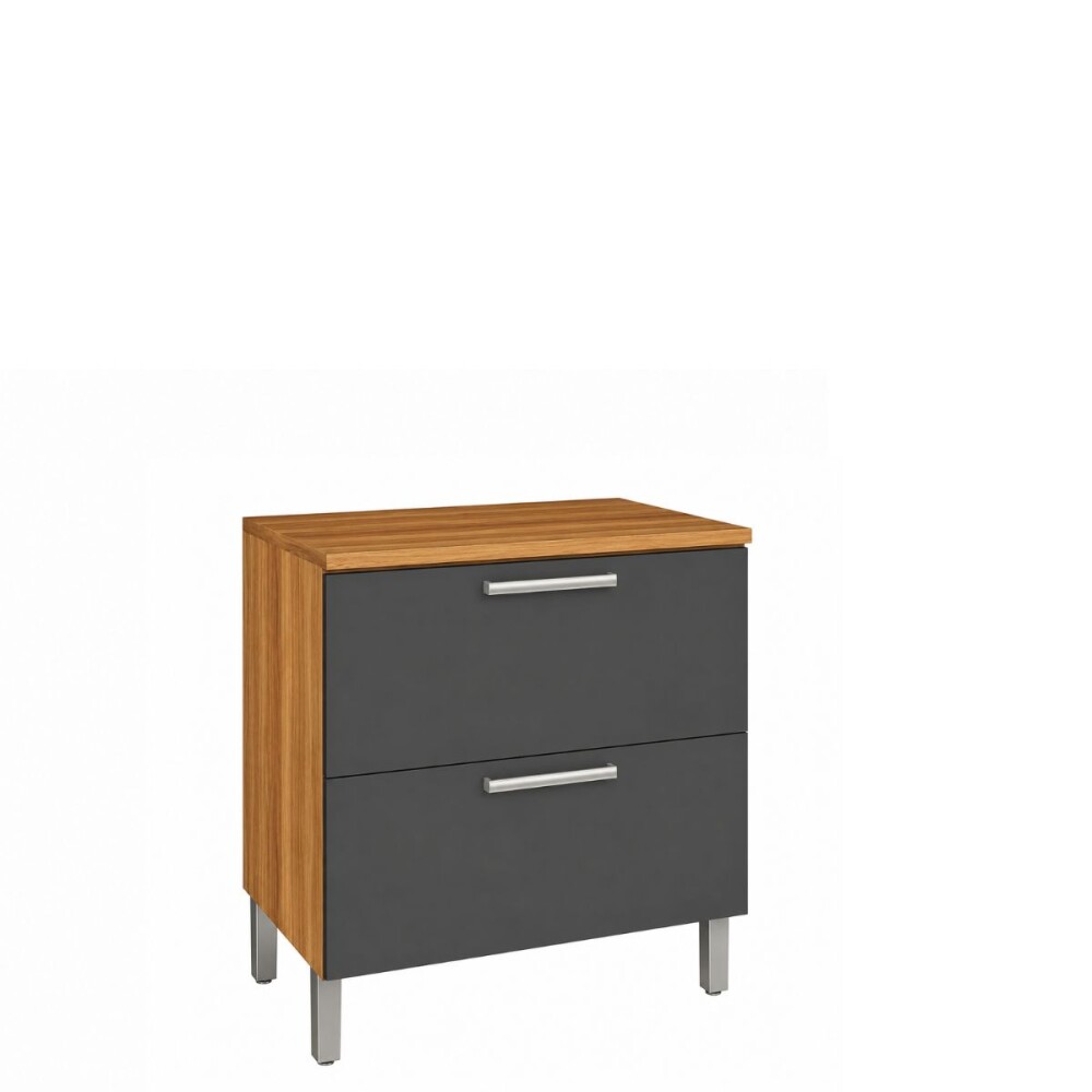 Bajo mesada Burguesa Gris 80cm 1 puerta 1 cajón Bajo Mesada Burguesa Gris 80cm 1 Puerta 1 Cajón