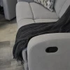 Reclinable Fine 3 cuerpos gris Reclinable Fine 3 cuerpos gris