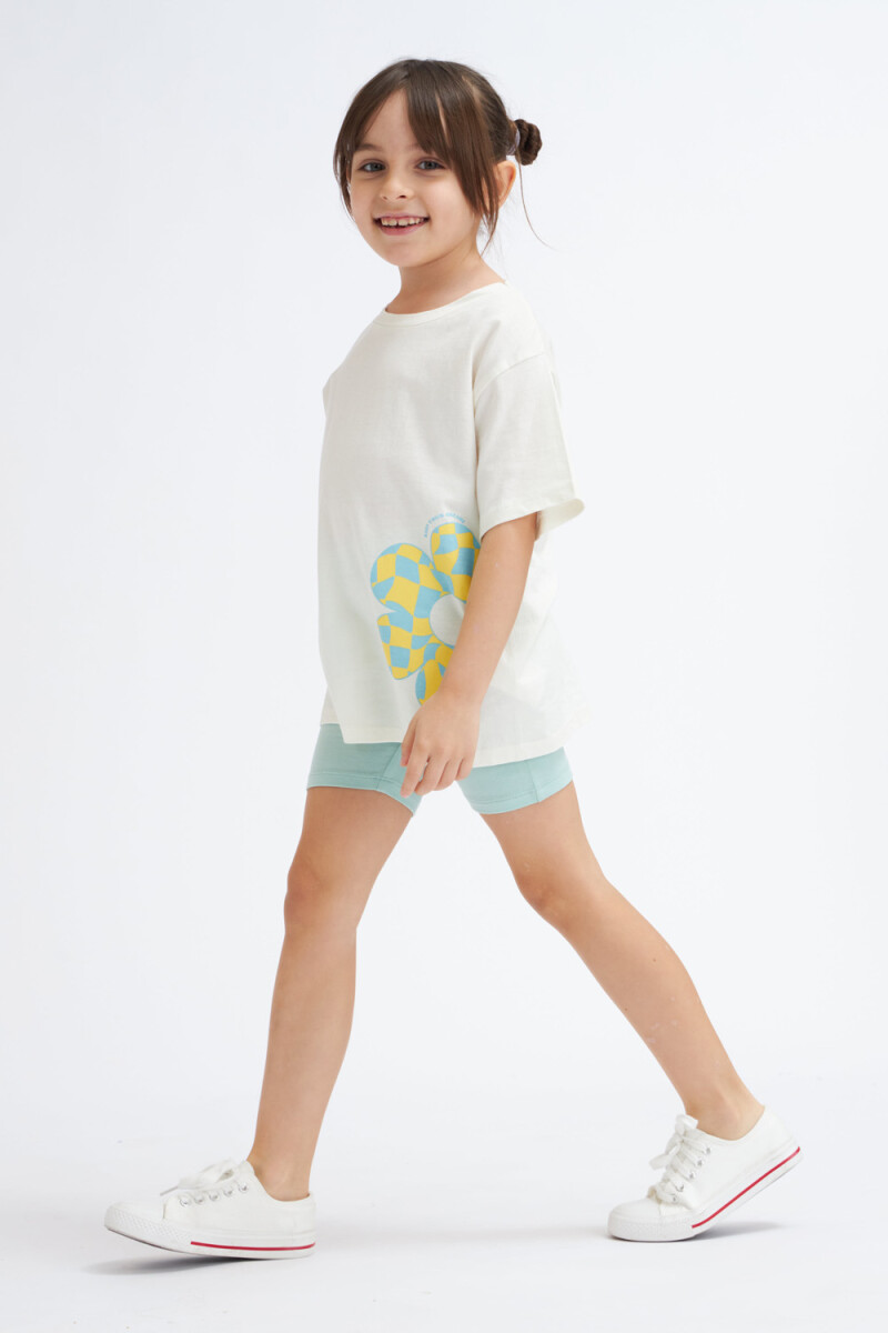 Legging liviana corta Verde Agua