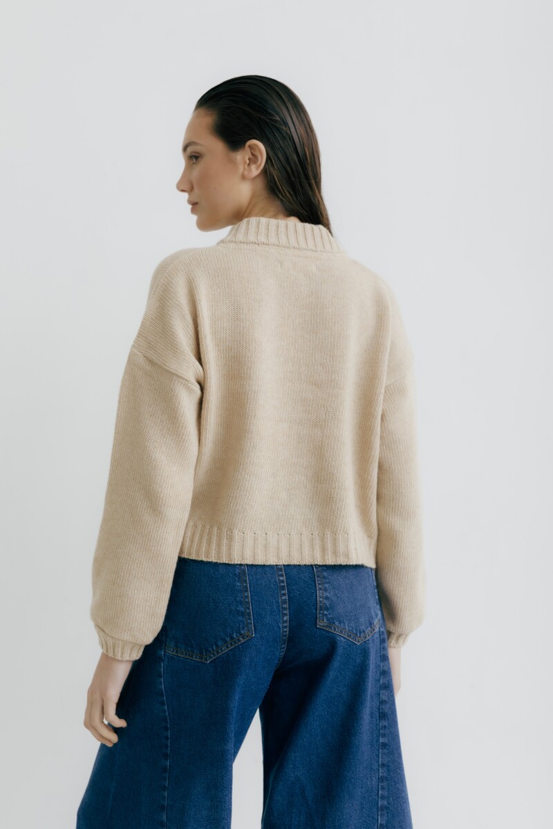 CARDIGAN TERRO PICK Beige