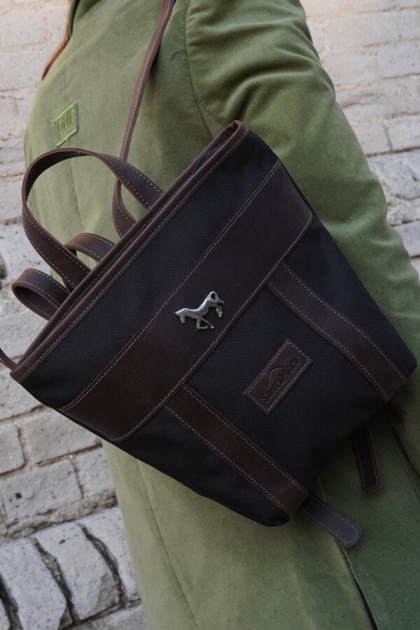 Mini Mustang Backpack Chocolate / Negro