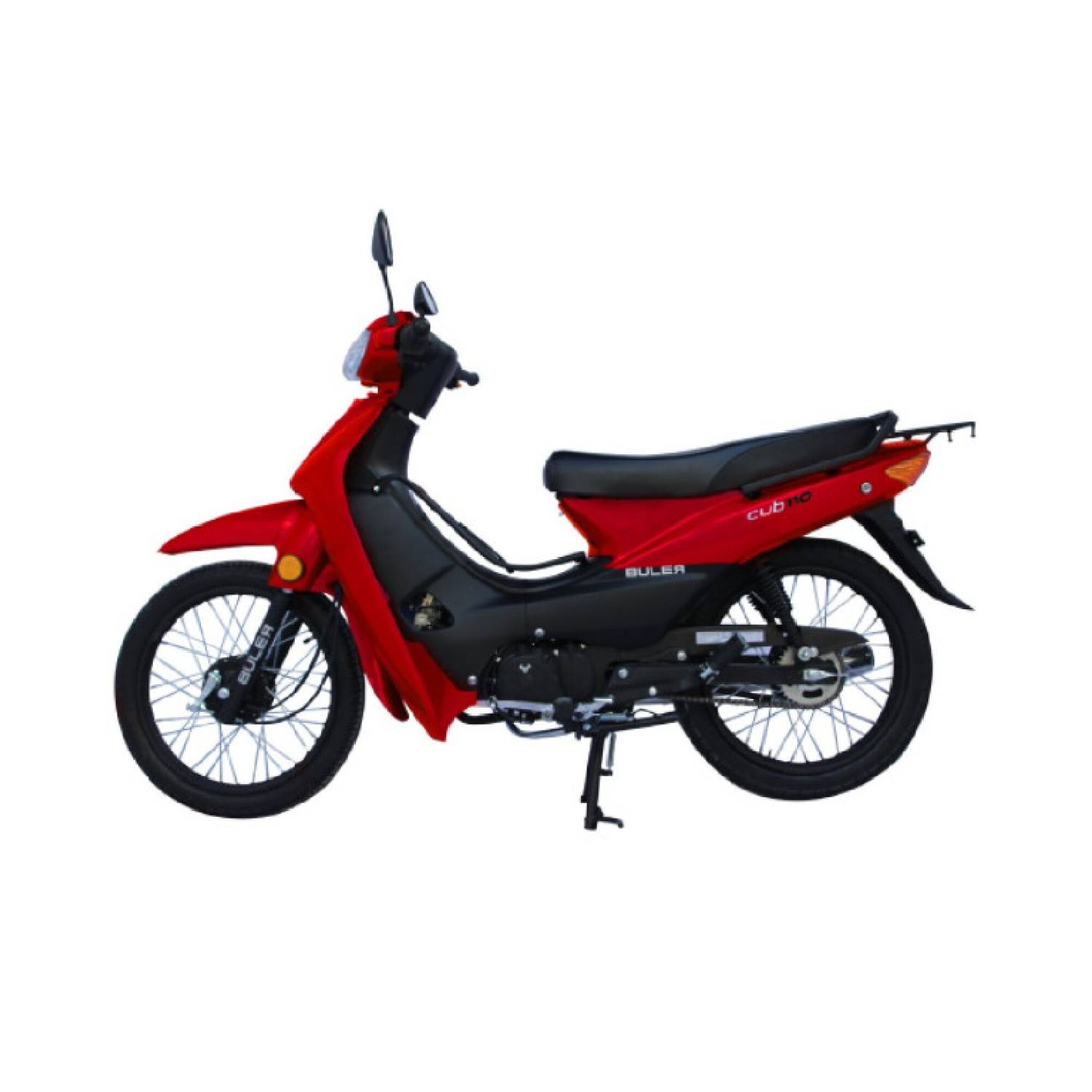 Мотоцикл Buler Cub 110cc, спицованные диски, красный