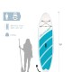 INTEX SET TABLA INFLABLE PADDLE SURF 320 320x81x15 Intex Set Tabla Inflable Paddle Surf 320 320x81x15