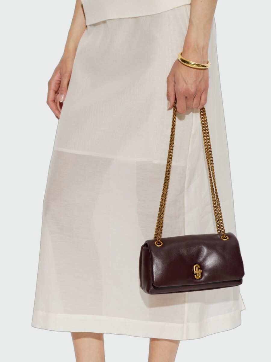 MARC JACOBS - THE PUFFY SMOOTH DUAL CHAIN MINI BAG 