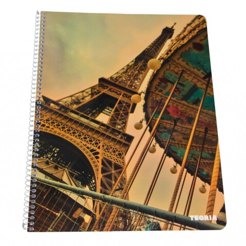 CUADERNOLA TEORIA 70 HOJAS RAYADA TAPA EIFFEL