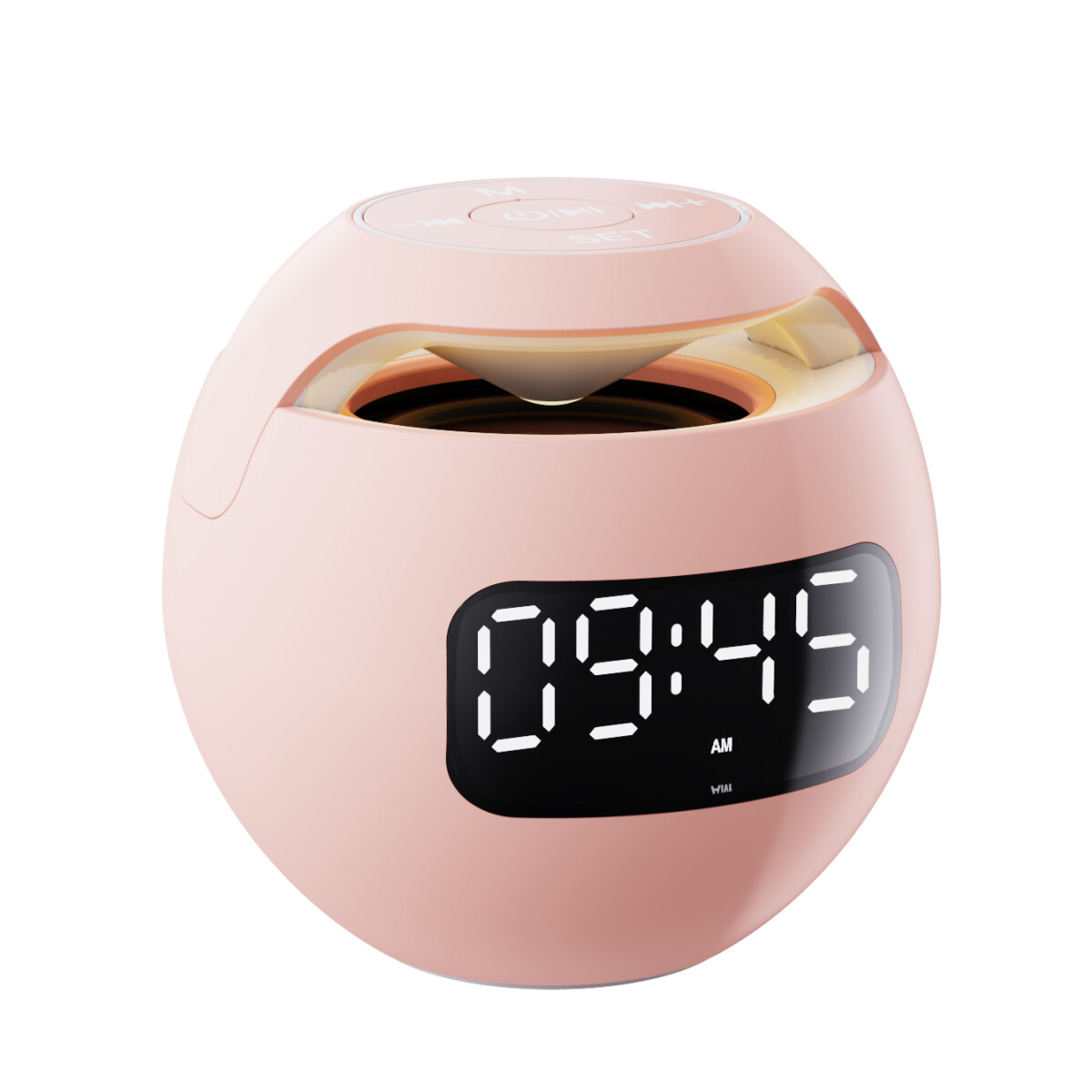 Despertador Parlante Kimiso Kms-k12 Redondo Usb Bluetooth - Rosa 