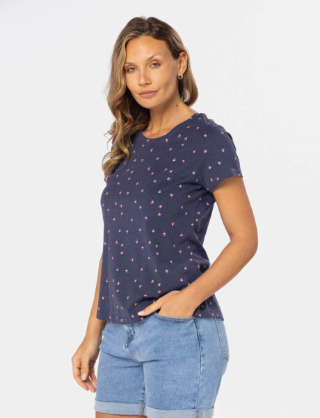 REMERA ESTAMPADA Azul
