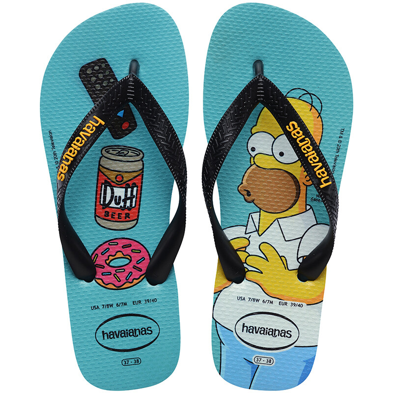 Ojotas Havaianas Simpsons Azul