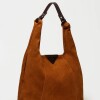Bolso The Shopping en cuero gamuza Oxido