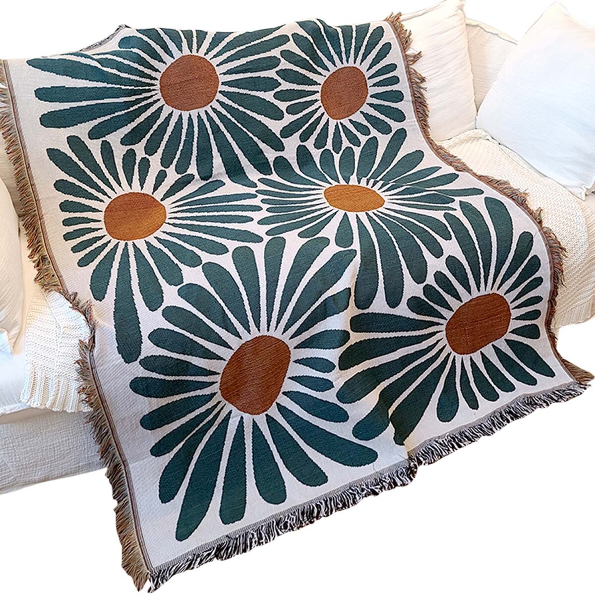 Cobertor Protector Funda Cubre Sillón Sofá Reversible 1.6x2M - Verde 