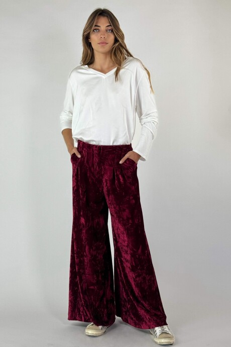 PANTALON TERCIOPELO KALA BORDO