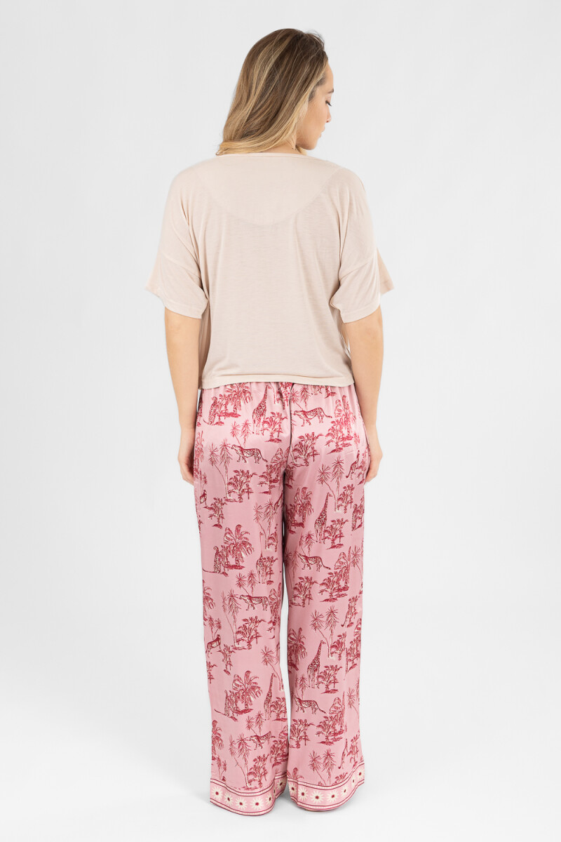 Animal jouy pant Rosado