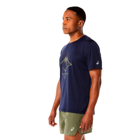 REMERA ASICS FUJITRAIL LOGO SS Navy