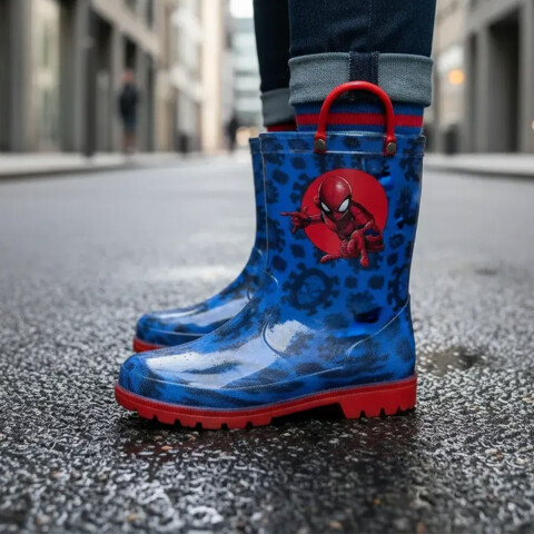 Botas de Lluvia Infantiles Spiderman Talle 24 al 30 U