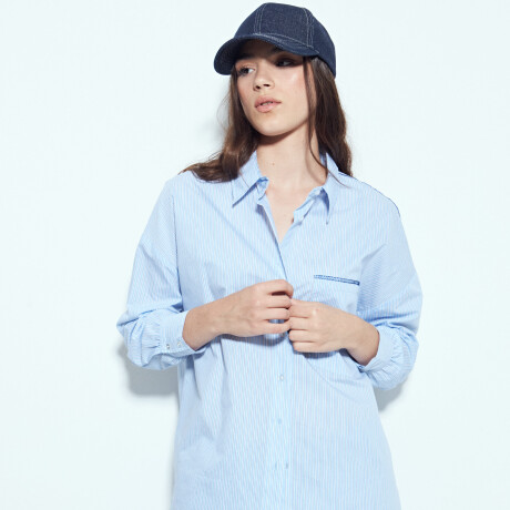 CAMISA CASTILANA Celeste