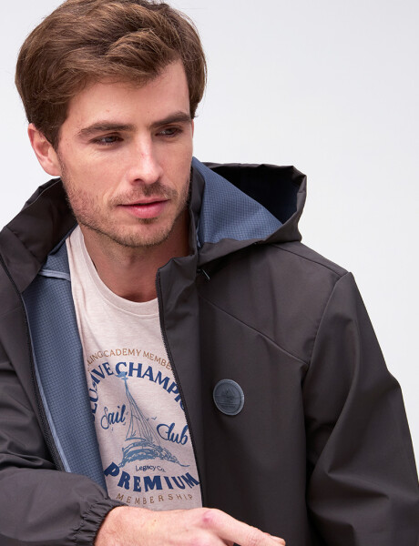 CAMPERA CAPUCHA DESMONTABLE Gris Oscuro