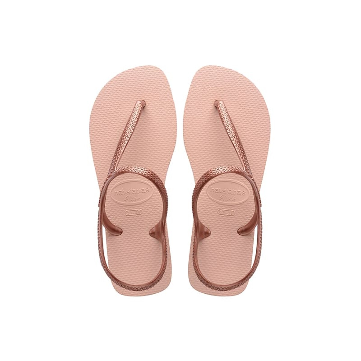 Ojota Havaiana de Dama Flash Urban - Rosado Oro 