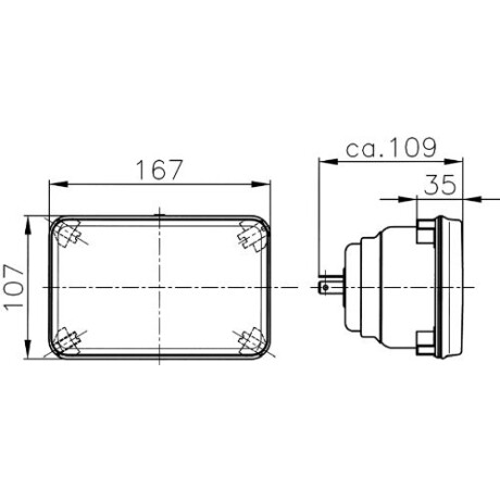 SEMIOPTICAS - UNIVERSAL 5 3-4 165x100mm RECTANGULAR 0311005 VIC SEMIOPTICAS - UNIVERSAL 5 3-4 165x100mm RECTANGULAR 0311005 VIC