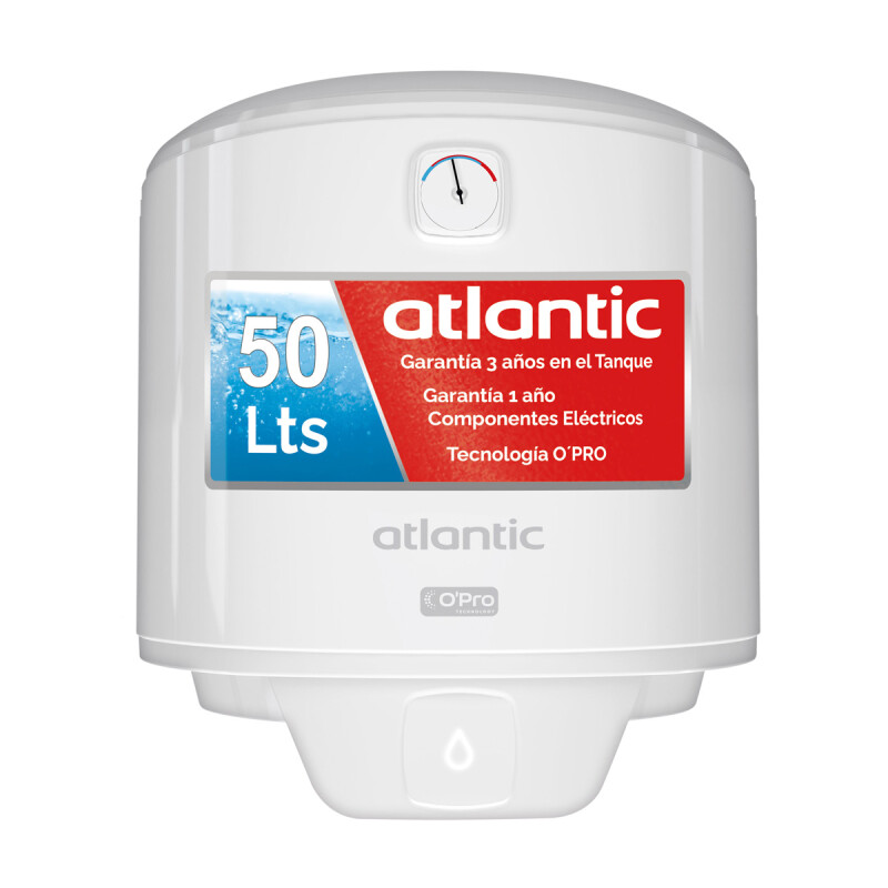 CALEFÓN TERMOTANQUE ELÉCTRICO 50 LITROS ATLANTIC EFICIENCIA A 1500W BLANCO CALEFÓN TERMOTANQUE ELÉCTRICO 50 LITROS ATLANTIC EFICIENCIA A 1500W BLANCO