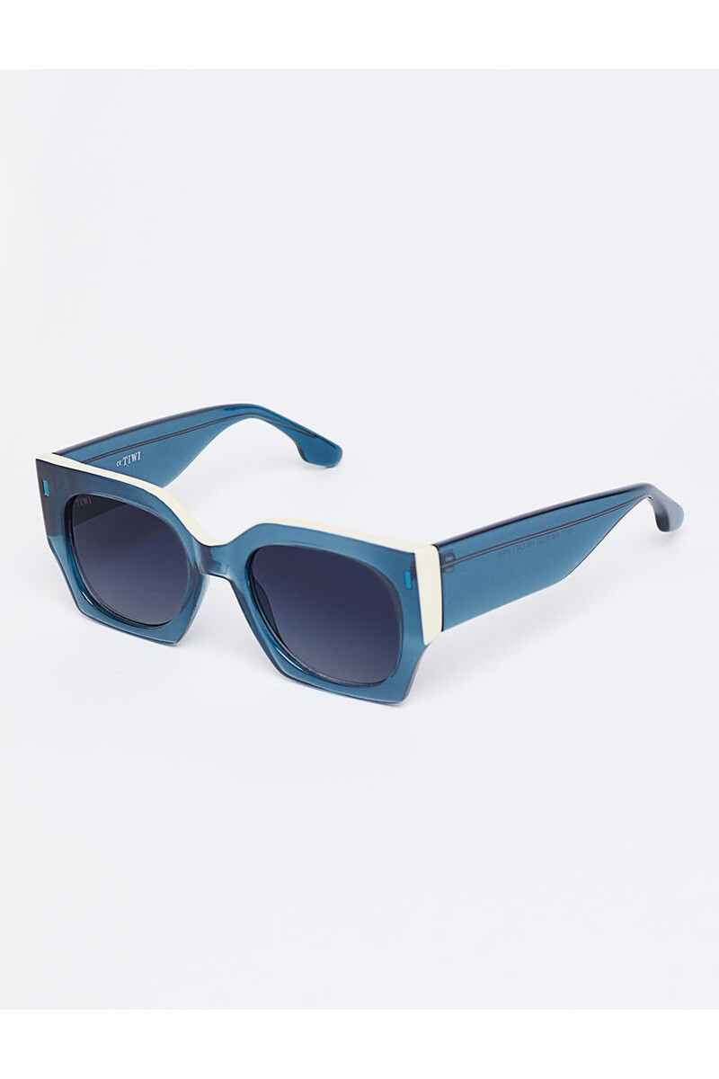 Lentes Tiwi Matt Shiny Ocean Blue With Blue Lenses