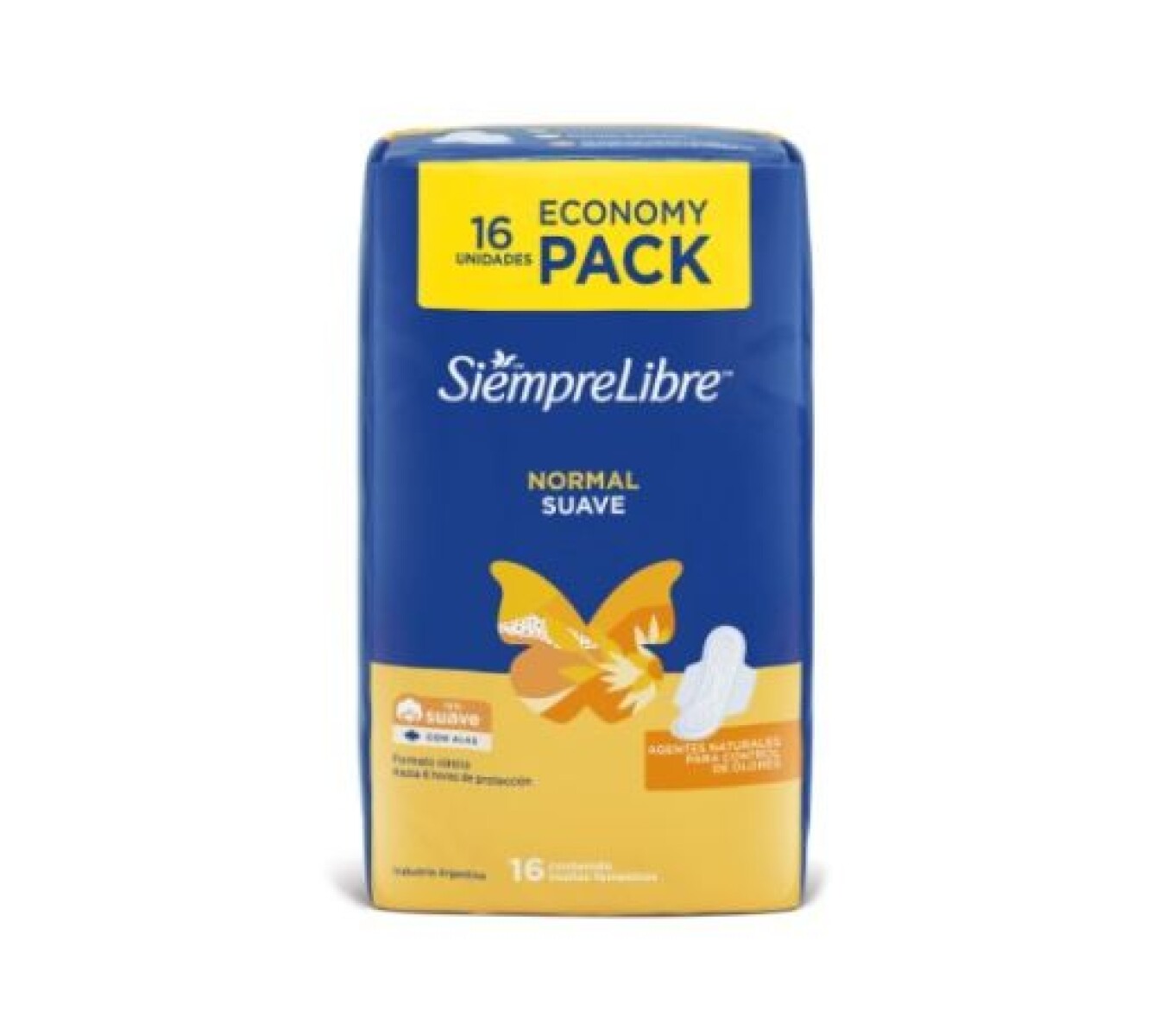 Siempre Libre Toallas femeninas economy pack x16 