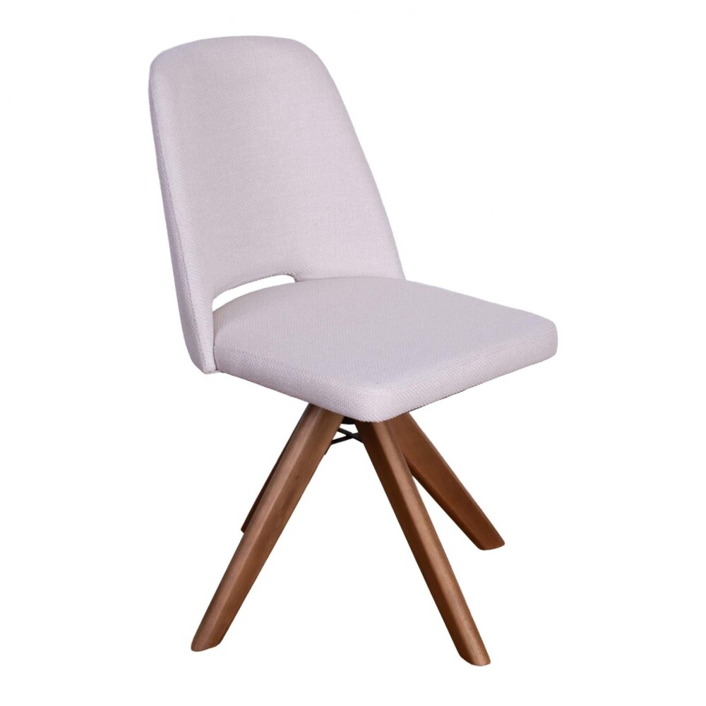 SILLA DE OFICINA MADERA-Y-TELA NATURAL-BEIGE HERA