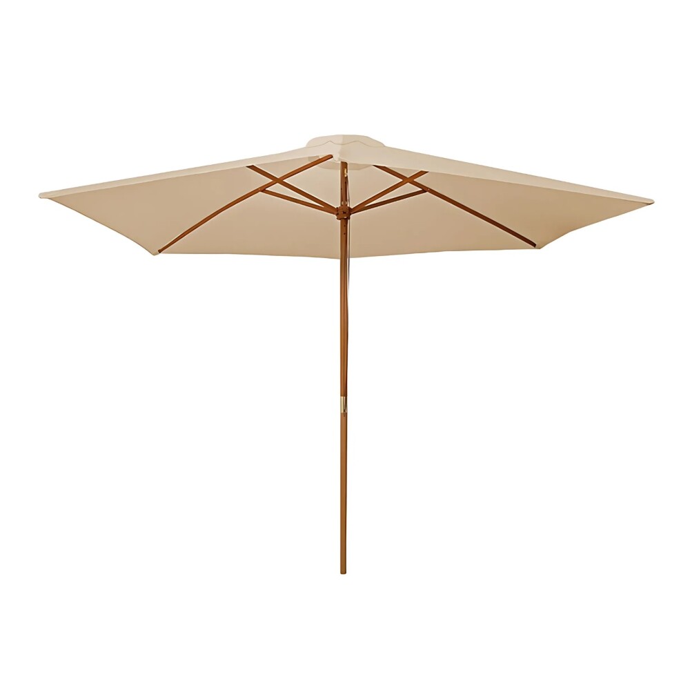 Sombrilla - Madera Natural Beige
