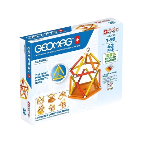 Juego reciclado Geomag clásico 42 piezas Juego reciclado Geomag clásico 42 piezas